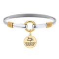 Bonus Daughter - Two-Tone Custom Charm Bracelet